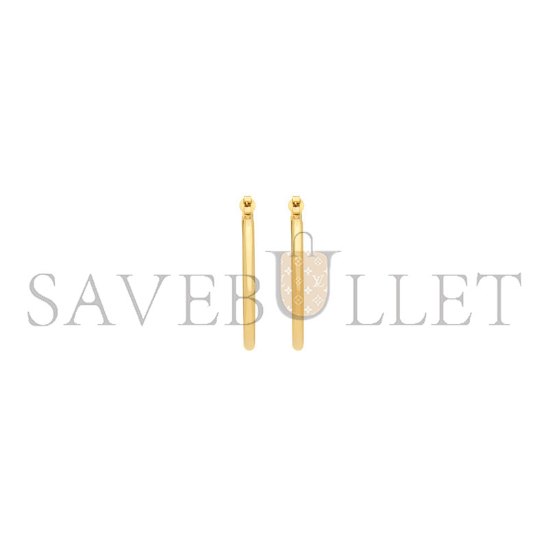 YSL CASSANDRE HOOP EARRINGS IN METAL 868176Y15007005